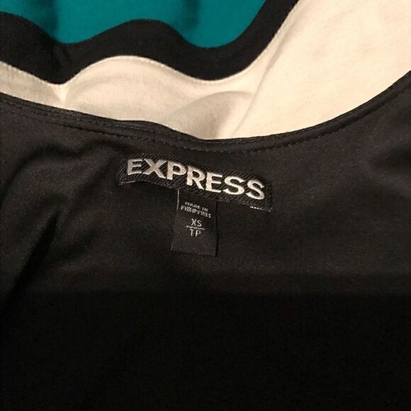 Express Black Striped Bodycon Tank Mini Dress - XS - Picture 3 of 9